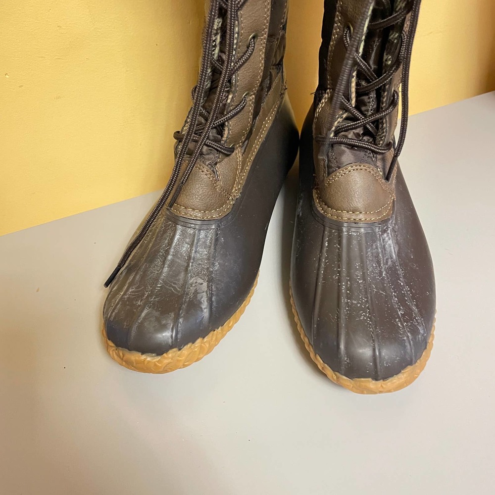 NWT JBU by Jambu Etna Boots 11 Brown Quilted Plaid Lining - Picture 7 of 8
